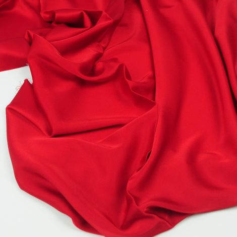 Ткань шелк «Армани» стретч 90 гр красный темный