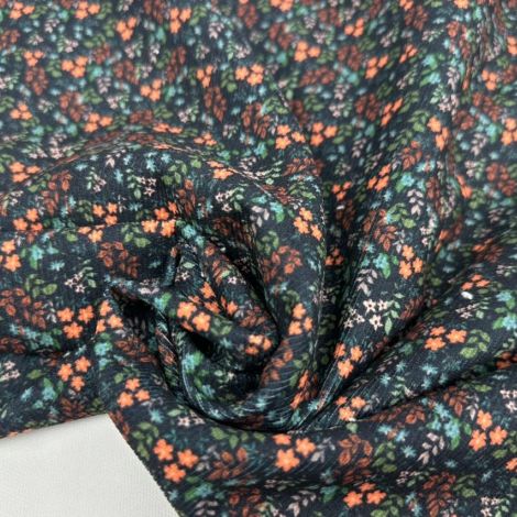 Ткань вельвет принт d5 черный