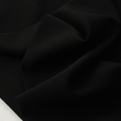 Ткань лиза Спандекс костюмная черный