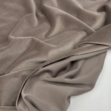 Ткань велюр-плюш капучино