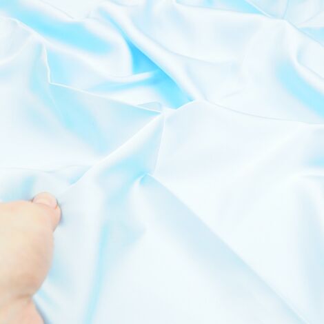 Ткань шелк «Армани» стретч 90 гр светло-голубой