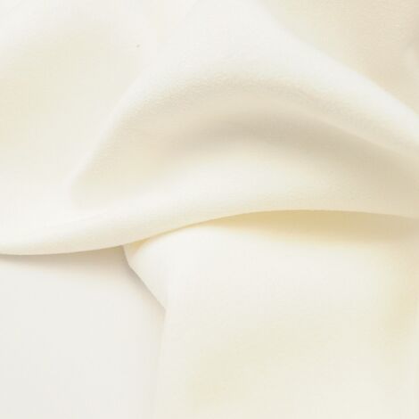 Ткань замша на трикотажной основе молочный/ivory