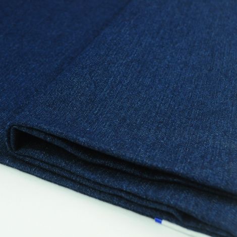 Ткань джинс стретч плотный джинсовый темный синий