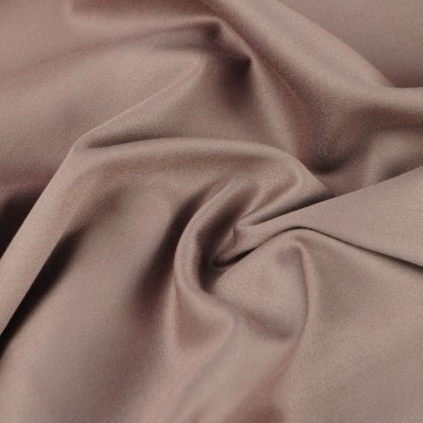 Ткань костюмный сатин капучино с розовым оттенком