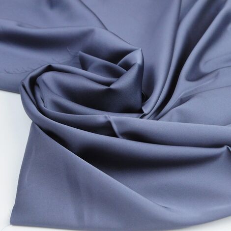 Ткань шелк "Армани" 100 гр серый с синим оттенком