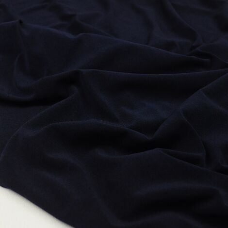Ткань трикотаж масло (Корея) темно-синий