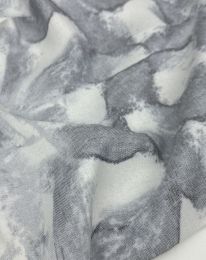 Ткань лен принт "Дорис" d7 серый