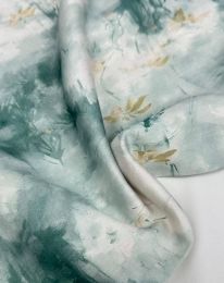 Ткань энар "Бабус" d14 бирюзово-зеленый