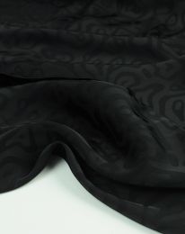 Ткань шелк жаккард d 2/d3/ d 1 черный