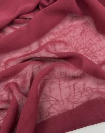 Ткань шифон крэш "Аврора" бордовый