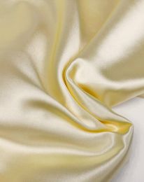 Ткань атлас сатин стретч лимонный