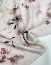 Ткань штапель принт "Адель" d12 нежный розовый