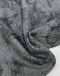 Ткань цея меланж принт d2 темно-серый меланж