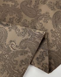 Ткань подклада жаккард "Огурцы" д 2 бежевый