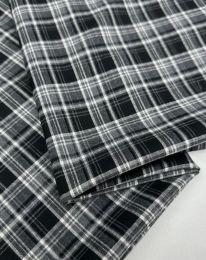 Ткань клетка костюмная "Севиль" d 8631 черный