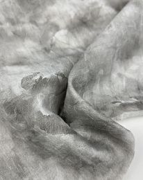 Ткань органза принт d8 светло-серый