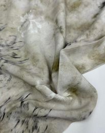 Ткань штапель принт "Адель" d11 светлая олива