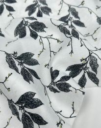 Ткань бохо принт "Вероника" D14 темно-серый