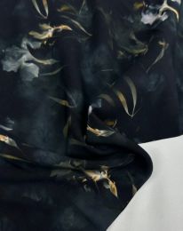 Ткань штапель принт "Адель" d2 черный