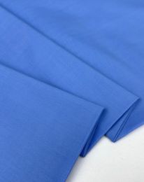 Ткань поплин стретч голубой яркий