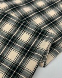 Ткань клетка костюмная d 24 полынь