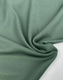 Ткань трикотаж в рубчик "Оливия" серый хаки