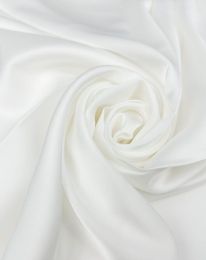 Ткань шелк «Армани» стретч 90 гр молочный/ivory