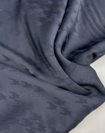 Ткань шелк жаккард "Лапка" d 1/ d 2/ d 3 темно-серый