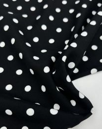 Ткань штапель принт D77 черный