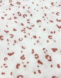 Ткань муслин принт D36 светлое молоко