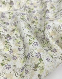 Ткань плательная вискоза "Медея" принт d10 светло-бежевый