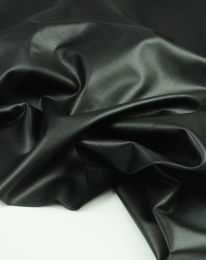 Ткань кожа искусственная на меху черный