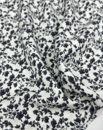 Ткань штапель принт D30 молочный/ivory