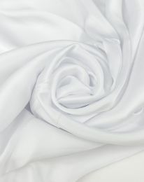 Ткань шелк «Армани» стретч 90 гр белый