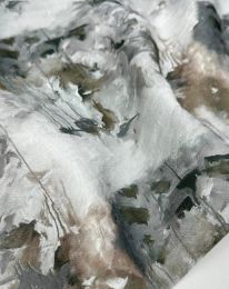 Ткань бохо принт "Вероника" D10 светло-серый