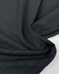 Ткань фукра трикотаж черный