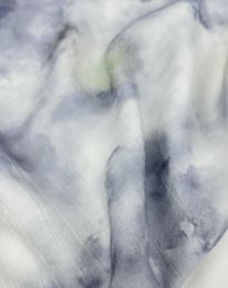 Ткань плательная вискоза "Медея" принт d13 дымчатый синий