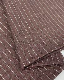 Ткань лен полоска корица