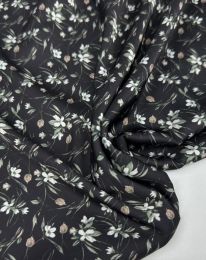 Ткань шелк принт d 27 черный
