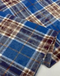 Ткань клетка костюмная d 10 василёк
