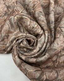 Ткань вельвет принт d11 капучино