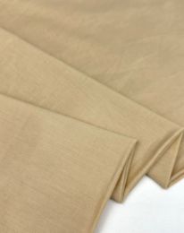 Ткань поплин стретч бежевый песочный