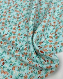 Ткань штапель принт D26 ментол