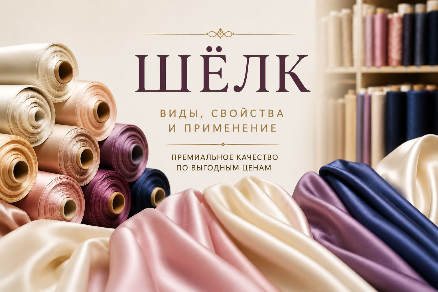 Шёлк виды, свойства и применение